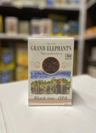 Чай цейлонський grand elephant's opa 100г