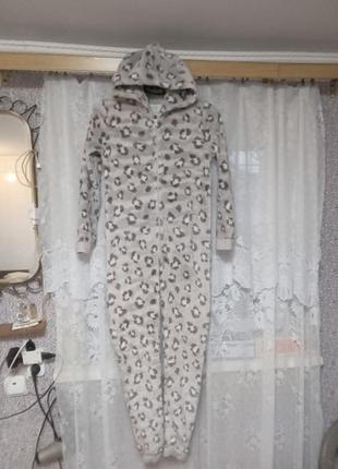 Теплище флисовое кугурумы,пижама возраст 11-12 лет унисекс