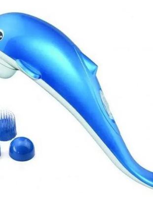 Массажер для тела, рук и ног dolphin дельфин. цвет: синий