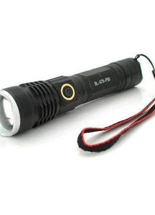 Фонарь ручной аккумуляторный bl-a79-p50 zoom type-c, фонарь ручной мощный, тактичный фонарь10 фото