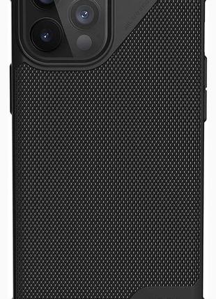 Чехол противоударный uag metropolis lt fibr (original) для iphone 12 pro max (6.7") black