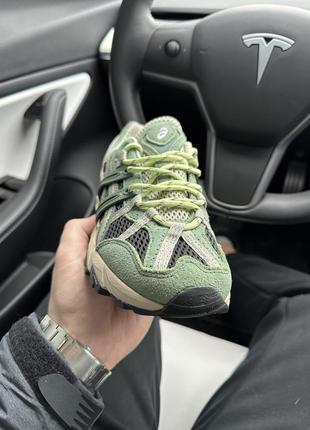 Кросівки жіночі / чоловічі зелені замшеві asics gel-sonoma green2 фото