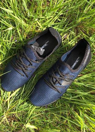 Кроссовки лето сетка мужские 40 размер. летние кроссовки. модель 15976. цвет: синий8 фото
