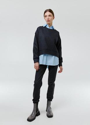 Женский комфортный брючный костюм в сером цвете modna kazka mkrm4155-1