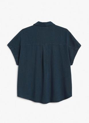 Крутая джинсовая рубашка monki в стиле oversize, xl4 фото