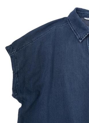 Крутая джинсовая рубашка monki в стиле oversize, xl7 фото