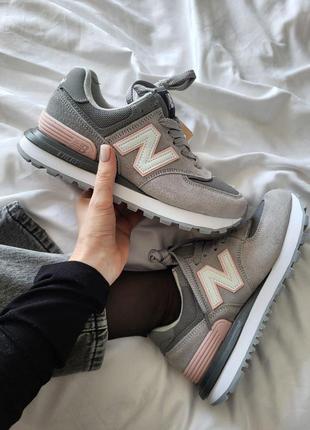 Кросівки жіночі new balance 574 grey pink (рр 36-41)