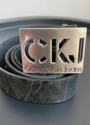 Calvin klein jeans ® шкіряний ремінь1 фото