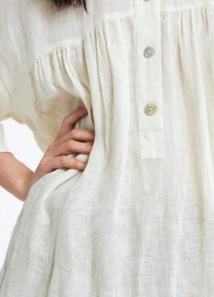 Легкая натуральная блуза-туника1 фото
