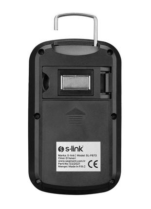 Міні-прожектор s-link sl-f673 (працює на батарейках) з магнітом, світлодіодний ліхтар для кемпінгу9 фото