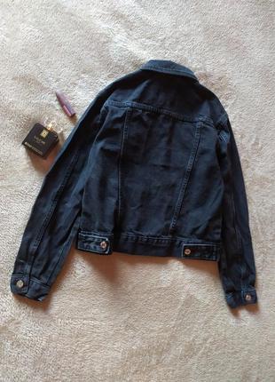 Базовая качественная плотная джинсовая куртка оверсайз4 фото