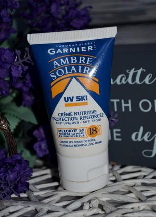 Питательный крем усиленная защита от солнца ambre solaire garnier uv ski 18