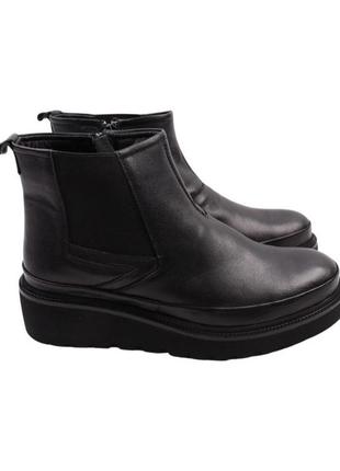 Ботинки женские euromoda черные натуральная кожа, 39