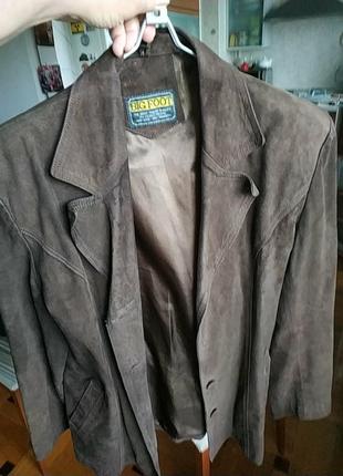 Пиджак замшевый