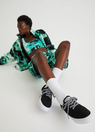 35/37 размер h&amp;m новые фирменные женские кеды мокасины полотняные кроссовки с низким профилем