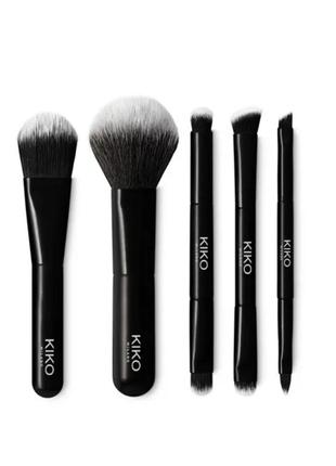 Kiko milano набор кистей для путешествий travel brush set3 фото