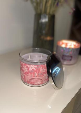 Свеча bath and body works cactus blossom свеча3 фото