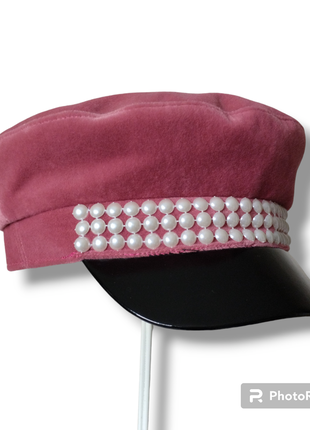 Кепи капитанка женская. кепи бархатная