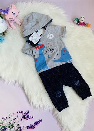 Новый комплект george малышу 0-3 месяца