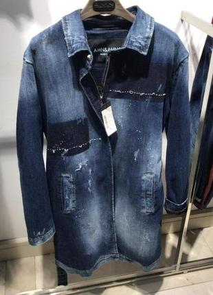 Джинсовая брендовая парка,кардиган,куртка на меху.,джинсовка на меху,размер хл.2 фото