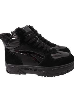 Ботинки женские vikonty черные натуральная замша, 38