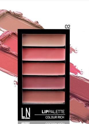 Ln professional lip palette палітра помад1 фото