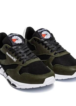 Чоловічі кросівки літні сітка reebok classic green