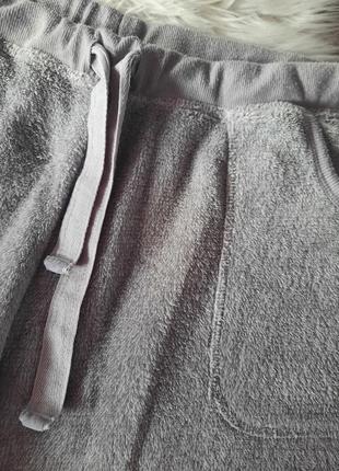 Флисовые пижамные штаны на резинке 🩶🩶2 фото