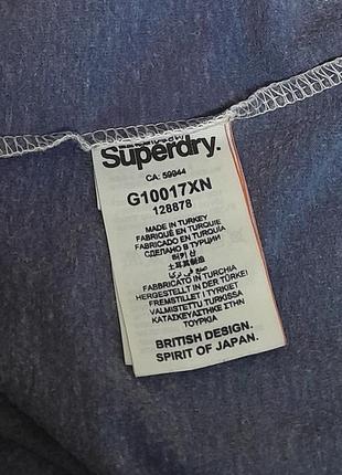 Шикарна футболка кольору сірий меланж superdry vintage made in turkey, блискавичне надсилання7 фото