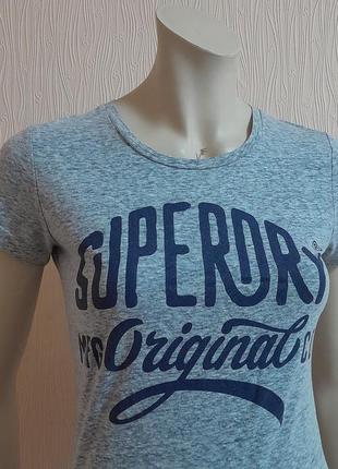 Шикарна футболка кольору сірий меланж superdry vintage made in turkey, блискавичне надсилання3 фото