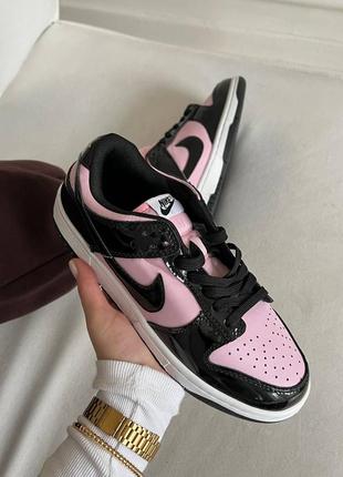 Кроссовки nike sb dunk white pink lacquer4 фото