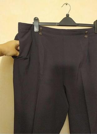 58-62батал стильні темні брюки штани темні чорно-бардові штані4 фото
