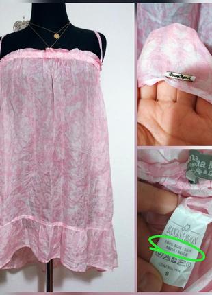 💯 шёлк фирменная натуральная шелковая туника шовк !!!