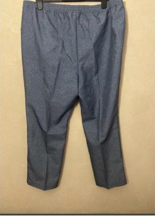 58-62 батал новые легкие стильные брюки брюки брюки голубо-серые2 фото