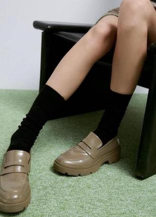 Лоферы zara
