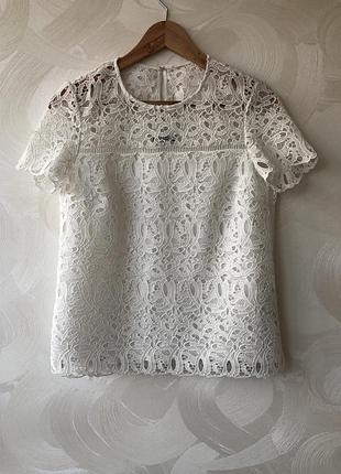 Блузочка мереживна massimo dutti