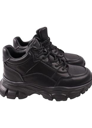 Черевики жіночі li fexpert чорні натуральна шкіра, 38