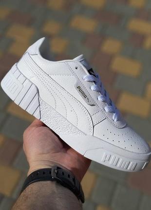 Женские     кроссовки       puma  cali  белые2 фото