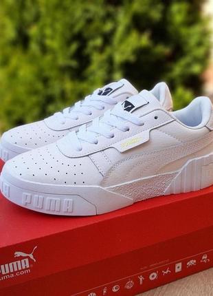 Женские     кроссовки       puma  cali  белые4 фото