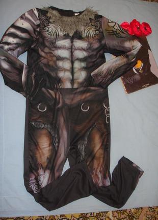 Наряд костюм зомбі на хеловін карнавальний ріст 140 см 8-9-10 років хелоуін хелловин