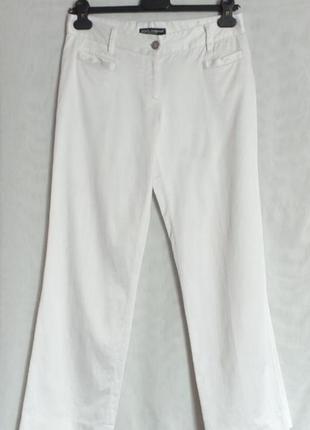 Белые брюки dolce gabbana оригинал италия4 фото