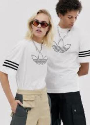 Футболка белая l3v3l adidas оригинал