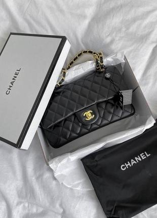 Сумка chanel гладкая кожа