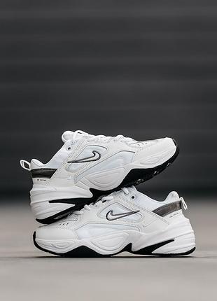 Женские кроссовки nike m2k tekno white black 36-37-38-39-40