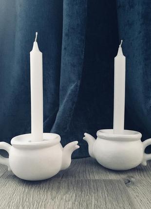 🔥 свечи 🔥 винтаж оригинальные белые керамика швеция1 фото