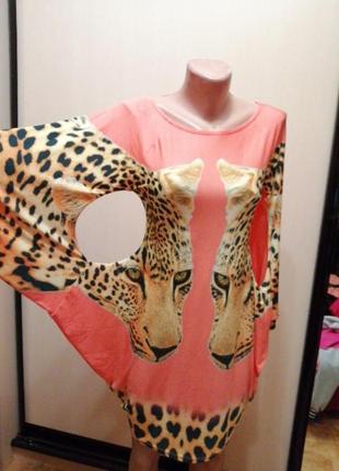 Платье два леопарда2 фото