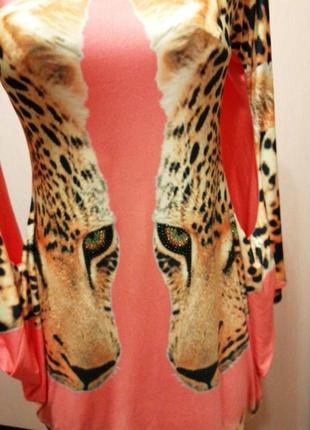 Платье два леопарда3 фото