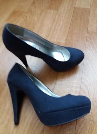 Туфли из экозамши