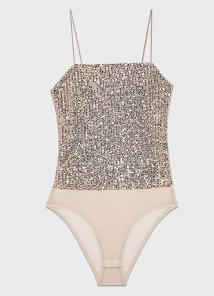 Боді з паєтками, р. 34-36/xs-s