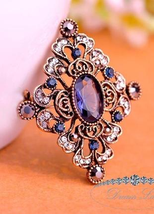 Брошь с камнями женская “магия”